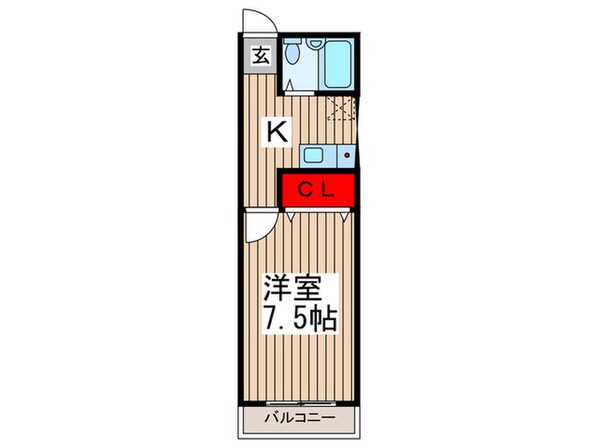 イワサレジデンスＡの物件間取画像